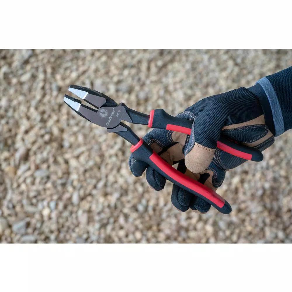 Southwire 9 in. Hi-Leverage Side Cutting Pliers, Drop Forged 6150 Alloy Steel