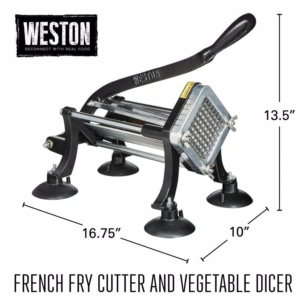 Weston Professional Stainless Steel French Fry Cutter and Vegetable Dicer