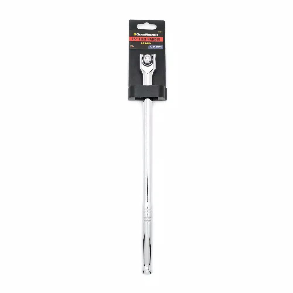 GearWrench 1/2 in. Drive 15 in. Full Polish Flex Breaker Bar