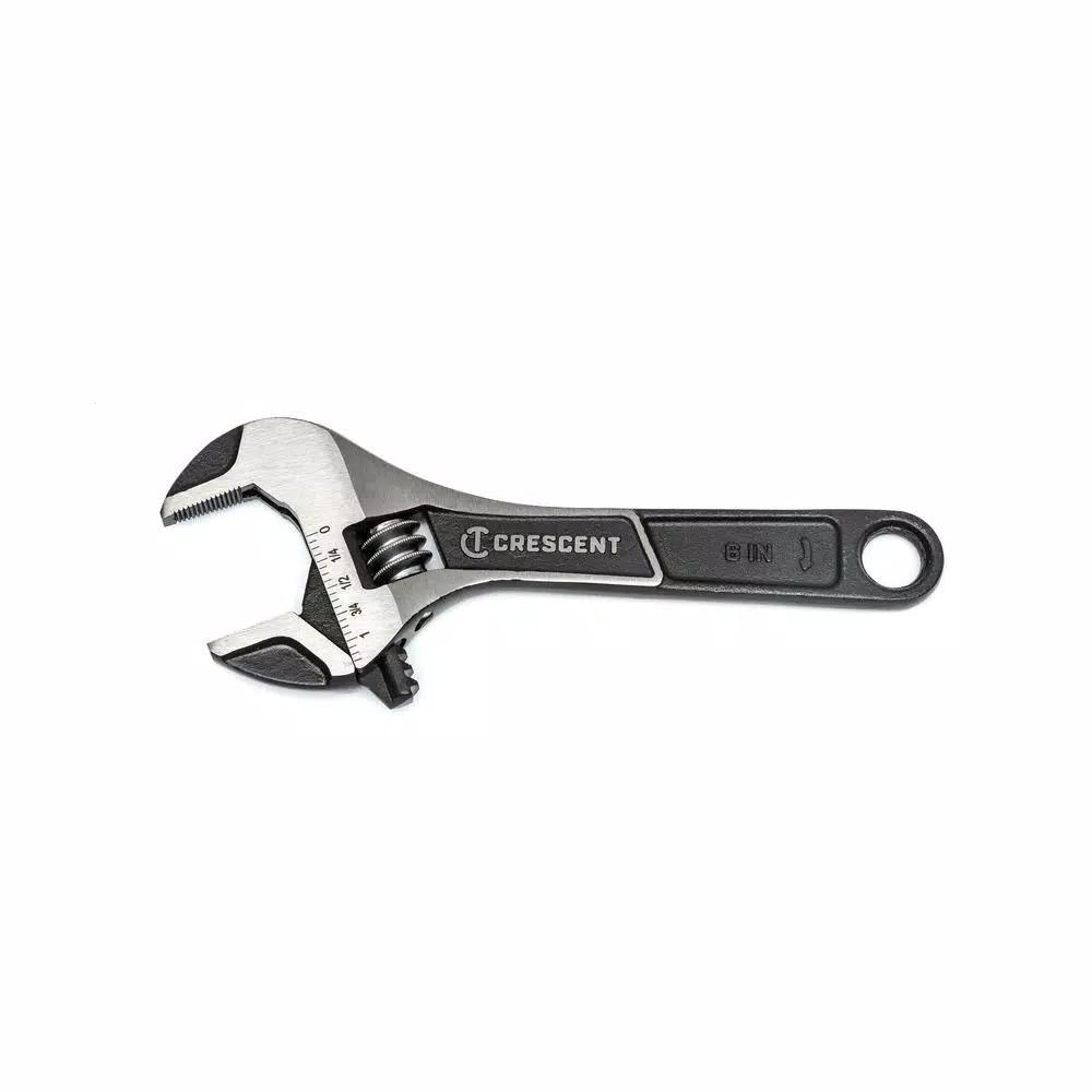 Crescent 4-Piece Adjustable Wrench Set, 6 in. and 10 in. Wide Jaw and Normal Jaw