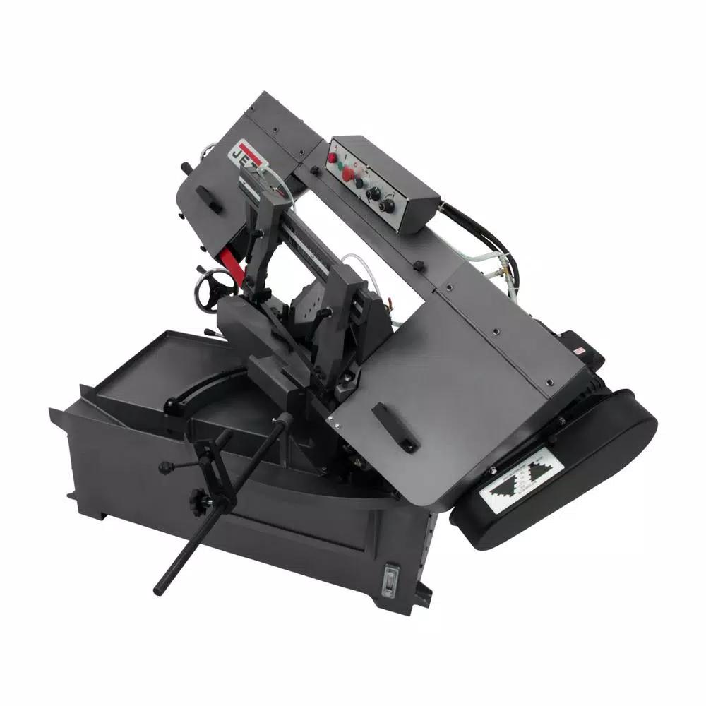 Jet 1 HP Metalworking Horizontal Mitering Bandsaw, 10 in. x 14 in., 230V/460V 3Ph