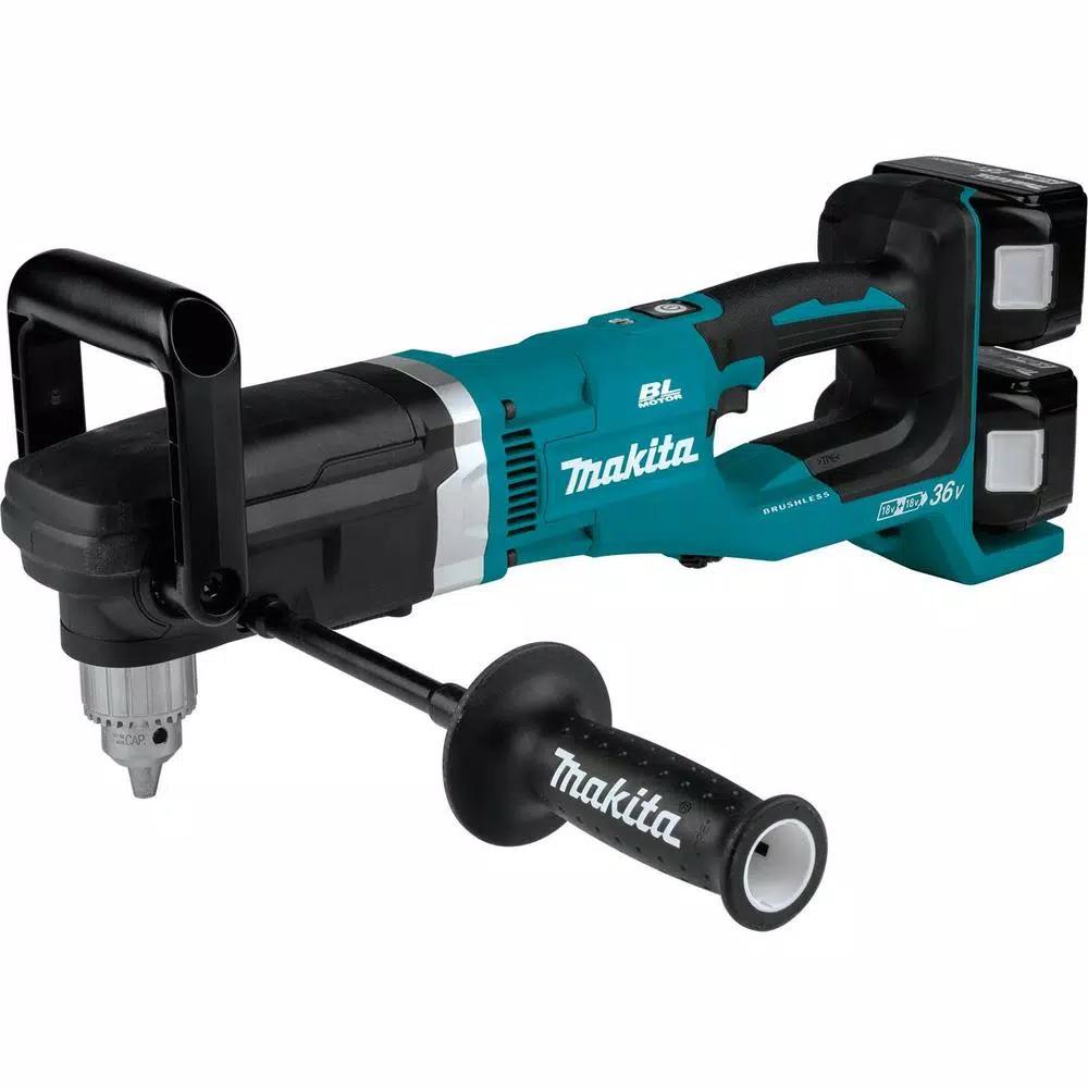 Makita 18V X2 (36V) LXT Brushless 1/2 in. Right Angle Drill Kit with Bonus 18V LXT Brushless Impact Driver