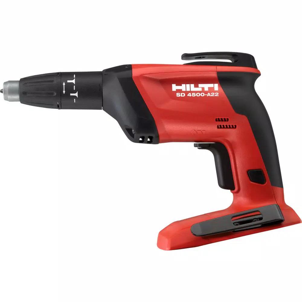 Hilti SD 4500 A22 22V Cordless Drywall Screw Gun Kit with 4.0 Ah Batteries and Magazine