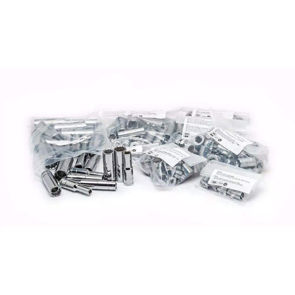 Husky 432-Piece Mechanics Tool Set with 1/4 in, 3/8 in, and 1/2 in. Drive Sockets and Wrenches