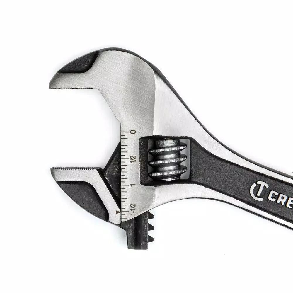 Crescent 4-Piece Adjustable Wrench Set, 6 in. and 10 in. Wide Jaw and Normal Jaw