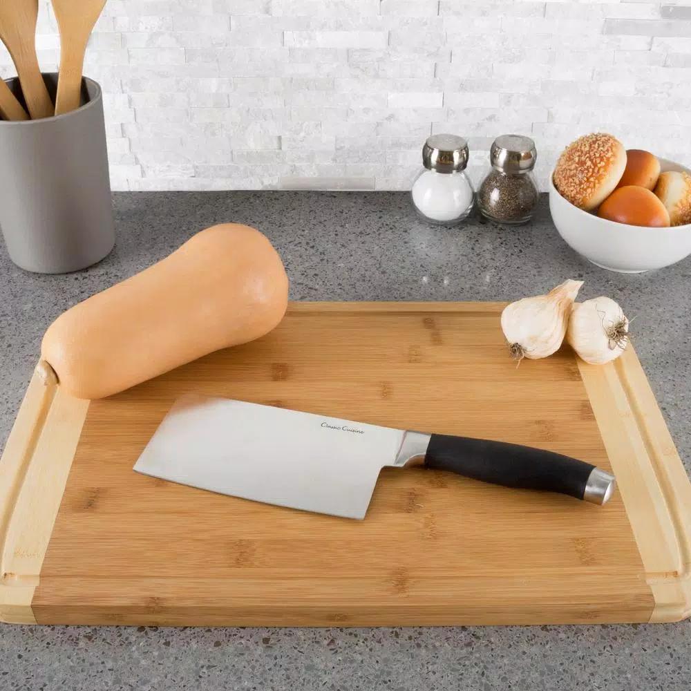 Classic Cuisine 6.5 in. Stainless Steel Chopper Cleaver Knife with Non-Slip Comfort Grip