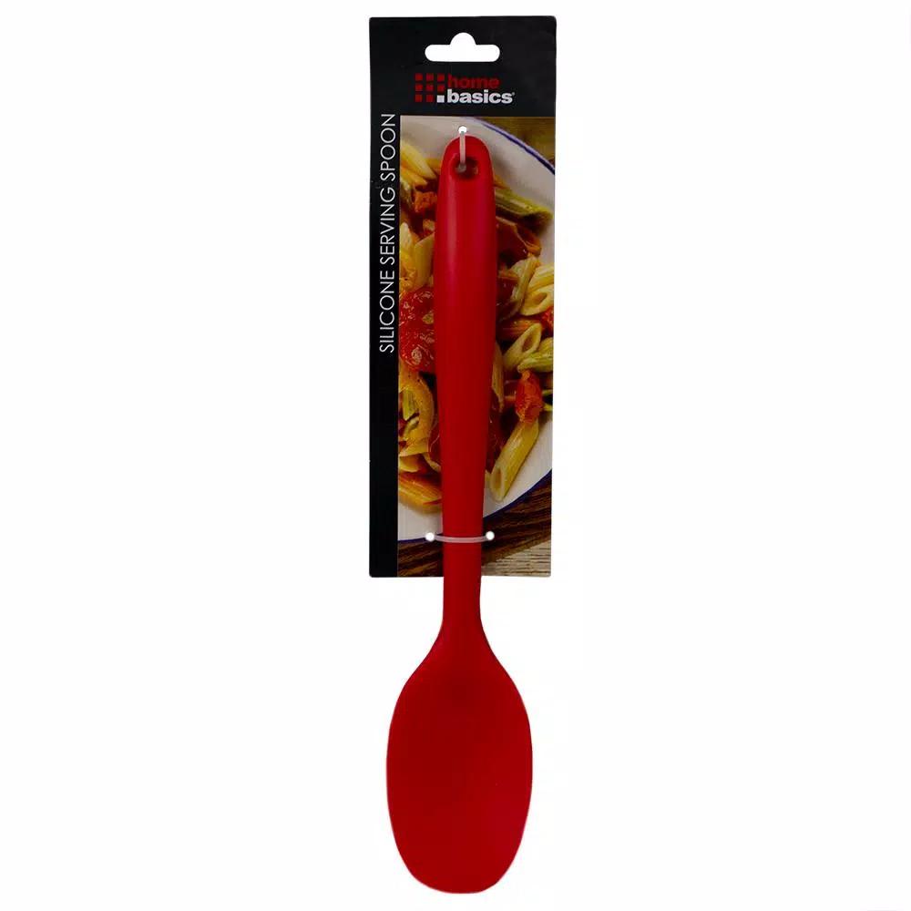 Unbranded Red Silicone Cooking Spoon - Heat Resistant Non-Stick Kitchen Utensil