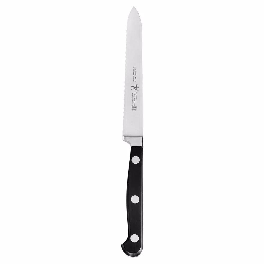 Henckels International Classic 5 in. Serrated Utility Knife, German Stainless Steel
