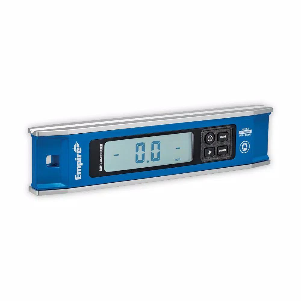 Empire 9 in. Magnetic Digital Torpedo Level with LED Backlit Display