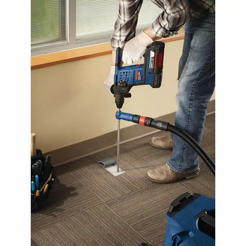 Bosch GBH2-28L Reconditioned 8.5A SDS-Plus Rotary Hammer Drill Kit with 6-Piece Bulldog Bit Set and Case
