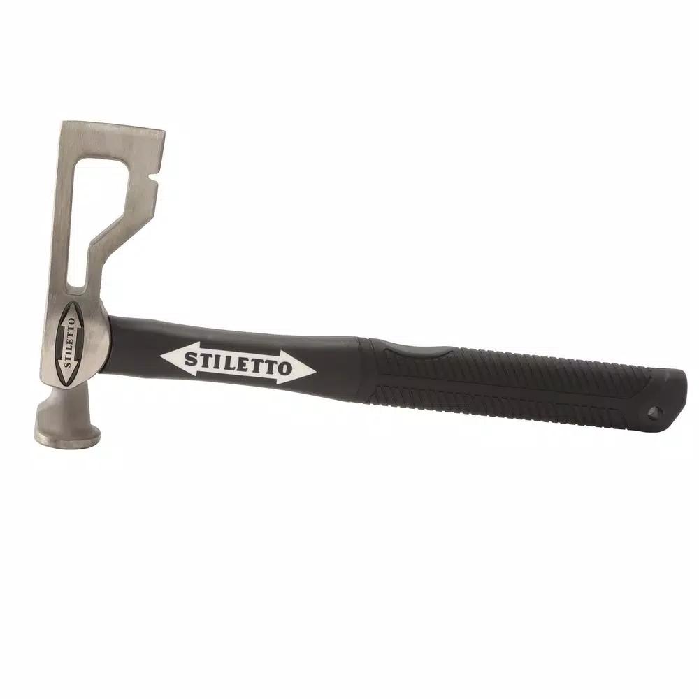 Stiletto Tools DryAxe9F 9 oz. Titanium Drywall Axe Hammer with 13 in. Fiberglass Handle