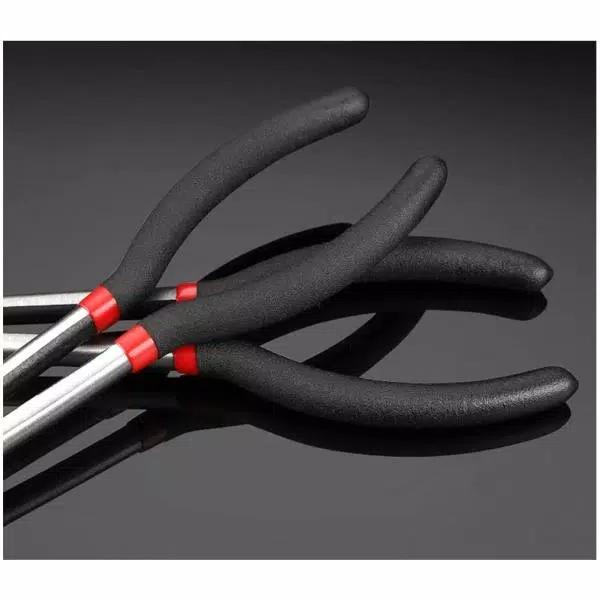 KING 5-Piece Long Nose Pliers Set, 11 in. Straight, 90-Degree, 45-Degree, Hose, Cable, and Flat Nose