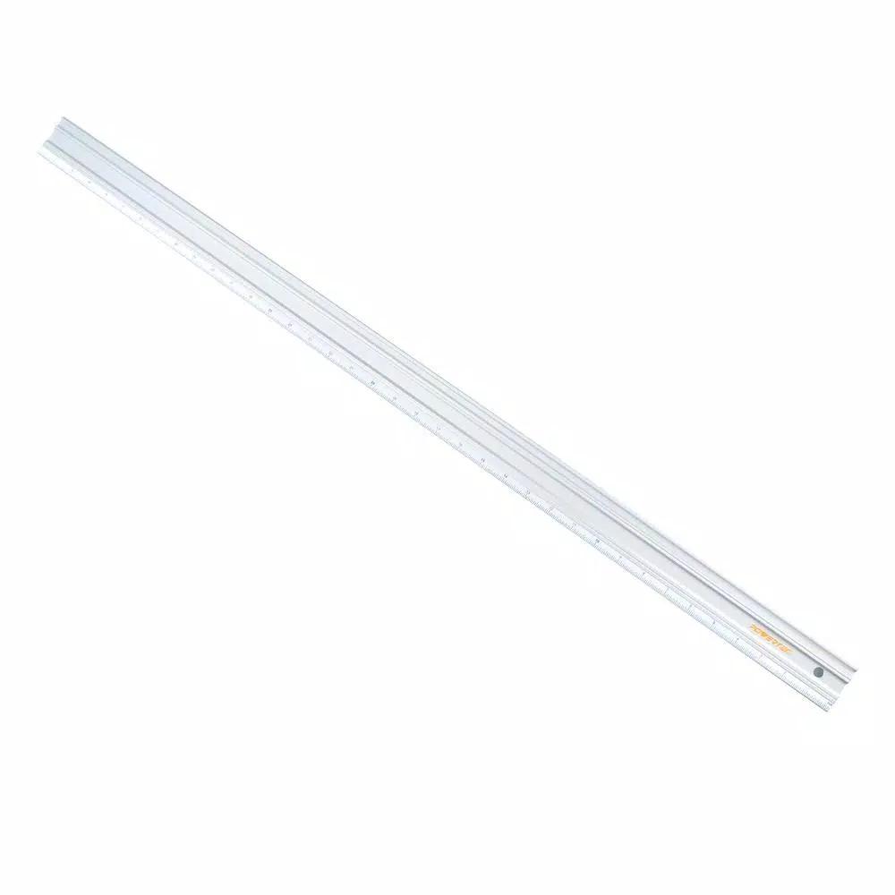 POWERTEC 38 in. Anodized Aluminum Straight Edge Ruler, Dual Metric and SAE Calibrations