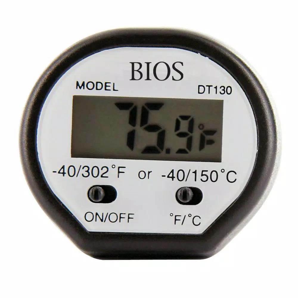 Unbranded Digital Pocket Food Thermometer with Stainless Steel 5-Stem and LCD Display